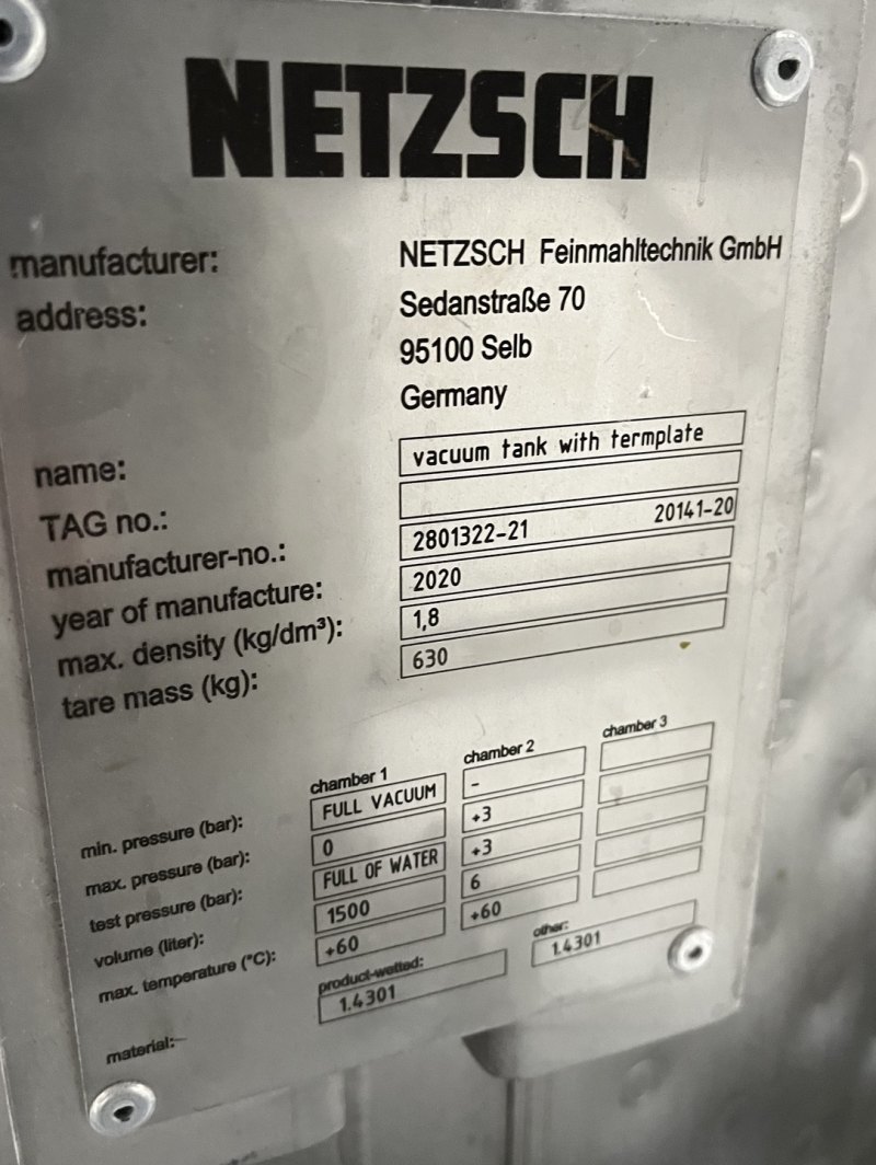 Netzsch Epsilon-30 Inline Disperger - Inline mixer