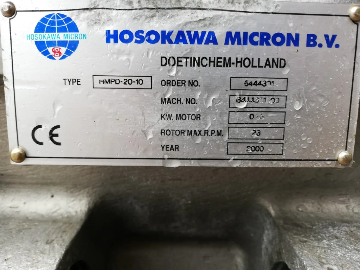 Hosokawa Micron HMPD-20-10 - Rotating valve - 4