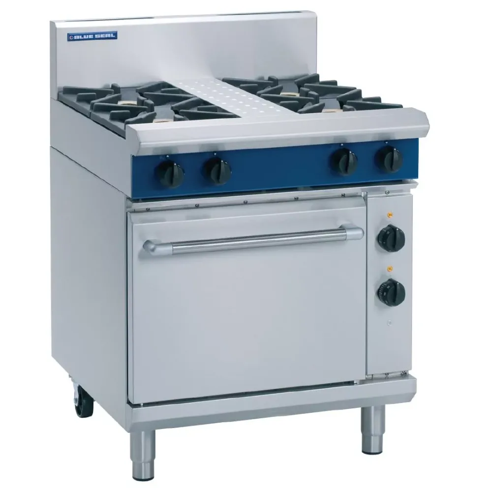 Blue Seal Evolution 4 Burner Electric Static Oven LPG 750mm GE505D/L - islandcatering