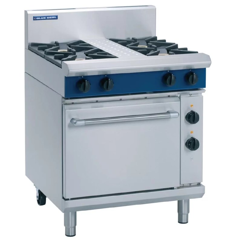 Blue Seal Evolution 4 Burner Electric Static Oven LPG 750mm GE505D/L - islandcatering