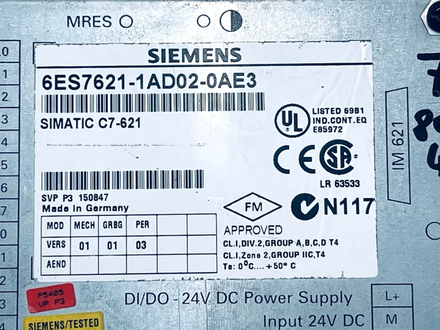 Siemens SIMATIC C7-621 6ES7621-1AD02-0AE3 - 3