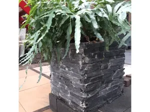 Supreme Slate bloembak 50x50x50 cm. recht