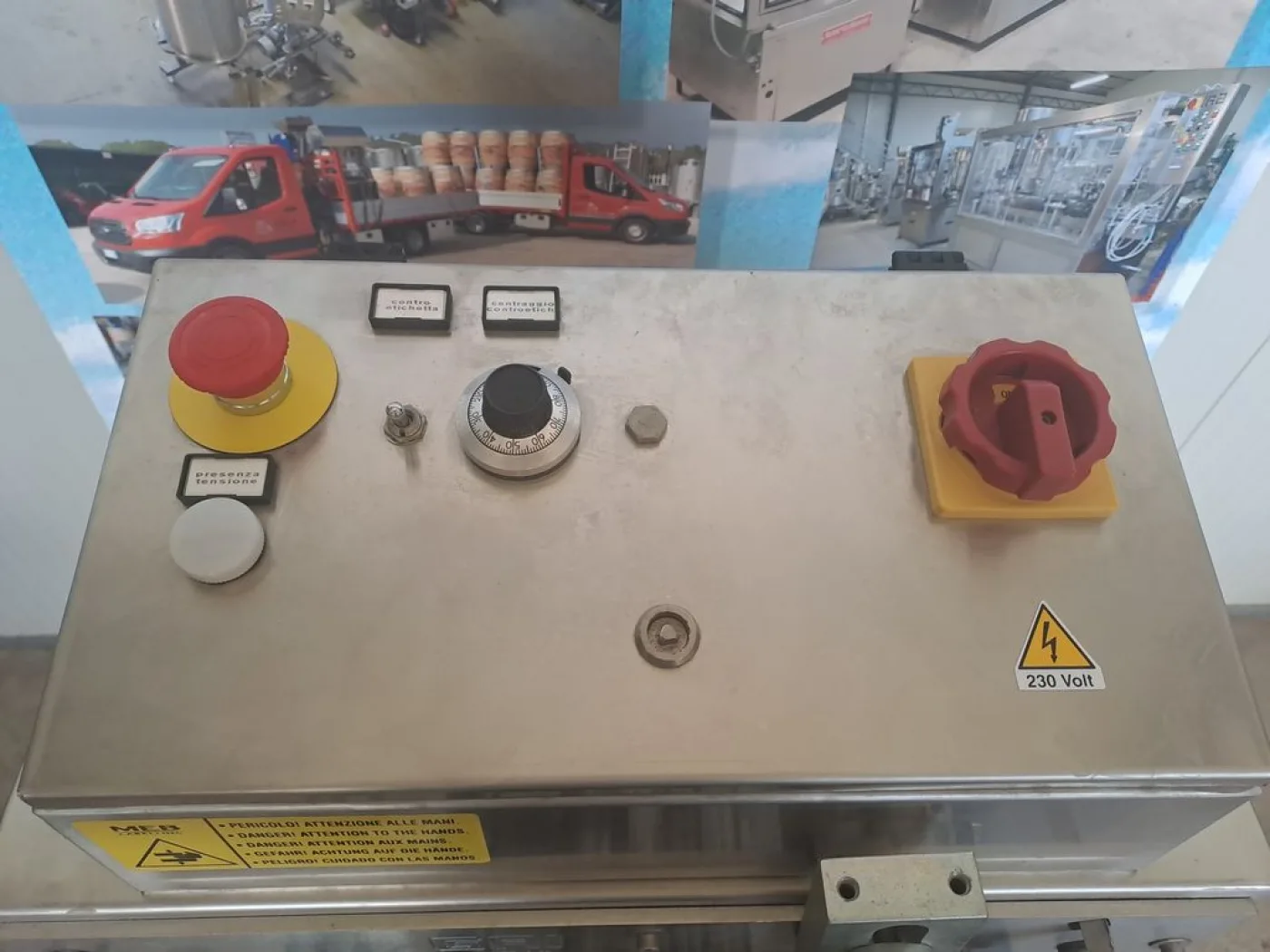SEMI-AUTOMATIC SELF-ADHESIVE LABELING MACHINE MEB MOD. ADS/1 BENCH MODEL, SECON HAND MACHINE - 2