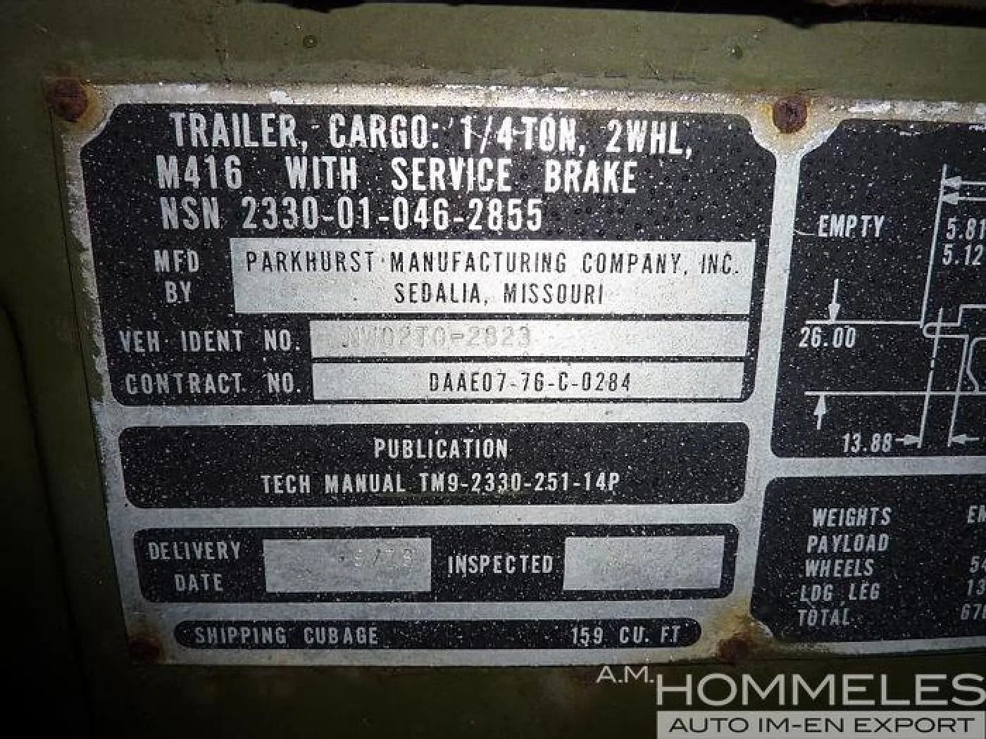 M416 Trailer with service brake - 4