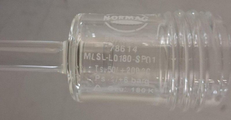 Normag Messstutzen aus Glas Typ MLSL-D180-SPM