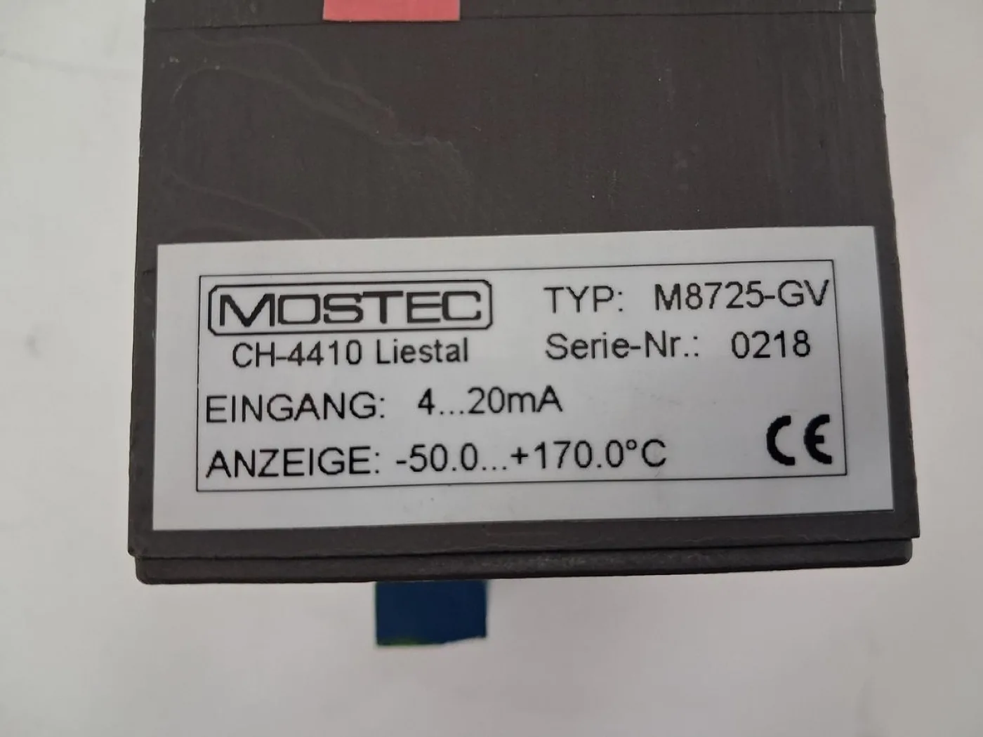 MOSTEC M8725-GV Digital Process Indicator 4–20 mA Temperature Display - 4