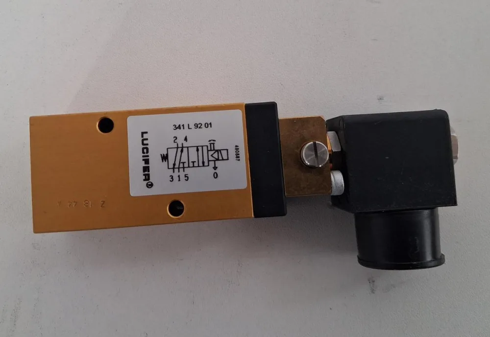Parker Lucifer 341L9201 Magnetventil 5/2-Wege DN4 24 VDC