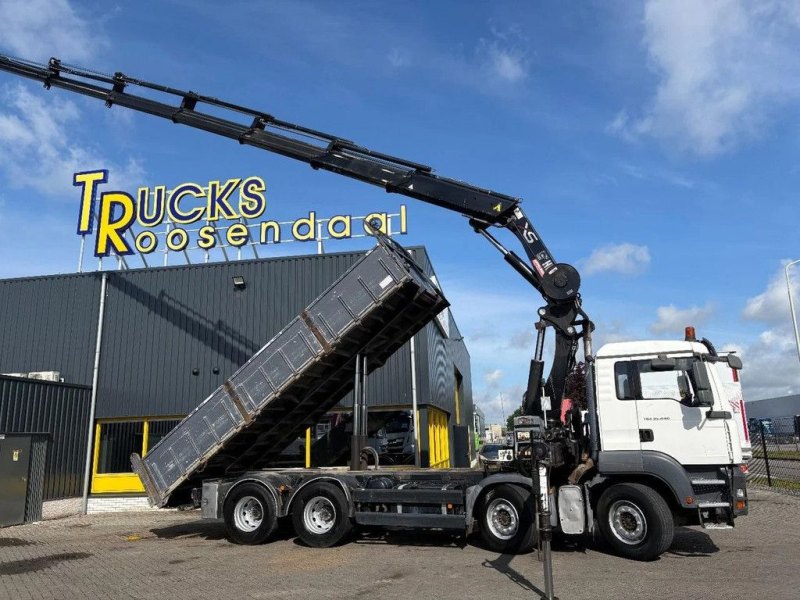 MAN Tga 35.440 + Hiab 322 E-7 Hipro + Tipper + 8X4 + Remote