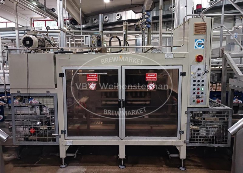 Filling line for glass bottles