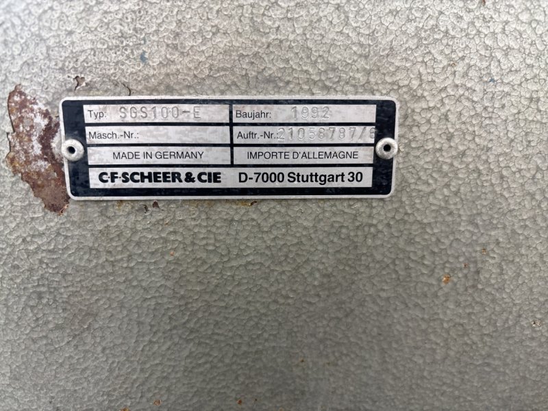 Scheer & Cie SGS 100-E - Pelletiser