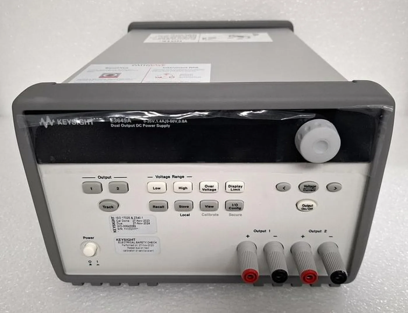 Keysight / Agilent E3649A Programmable Bench Power Supply - 6