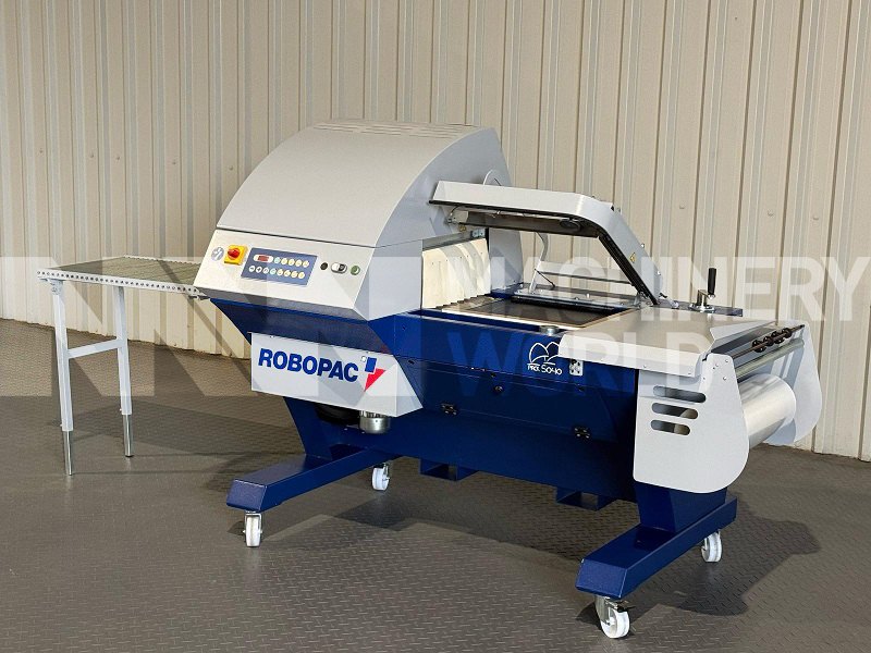 Robopac Pack 5040A Heat Shrink Wrapping Machine with Automatic Sealing Bar Movement (Year 2024)