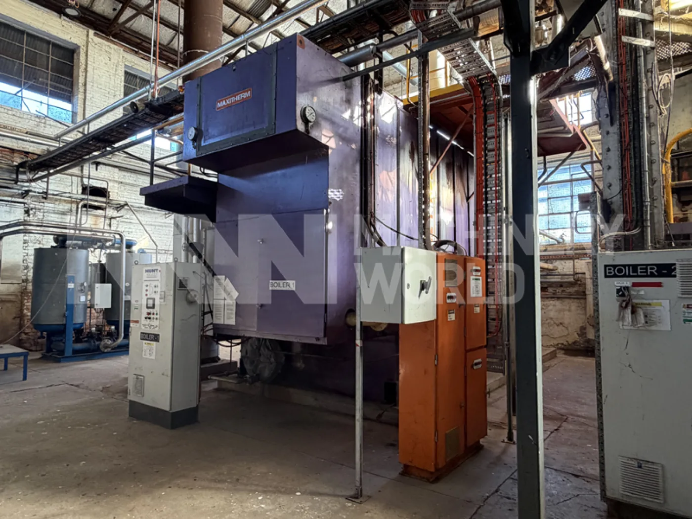 Maxitherm 10MW 40 Bar Natural Gas Fired Steam Industrial Boiler with Stainless Steel Economiser (Year 1996) - 3