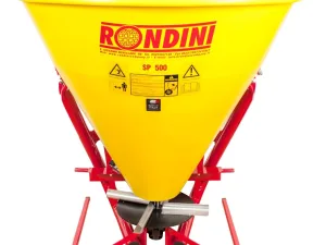 Rondini strooier model SP500 Polyethylene PTO uitvoering