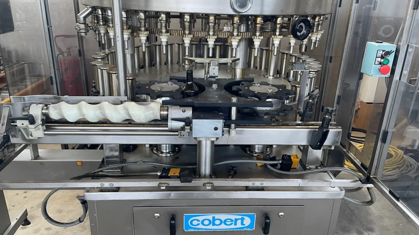 DEPRESSION FILLING MACHINE COBERT OLIMPIA WITH 40 VALVES FOR OIL, YEAR 1990, SECOND-HAND MACHINE - 8