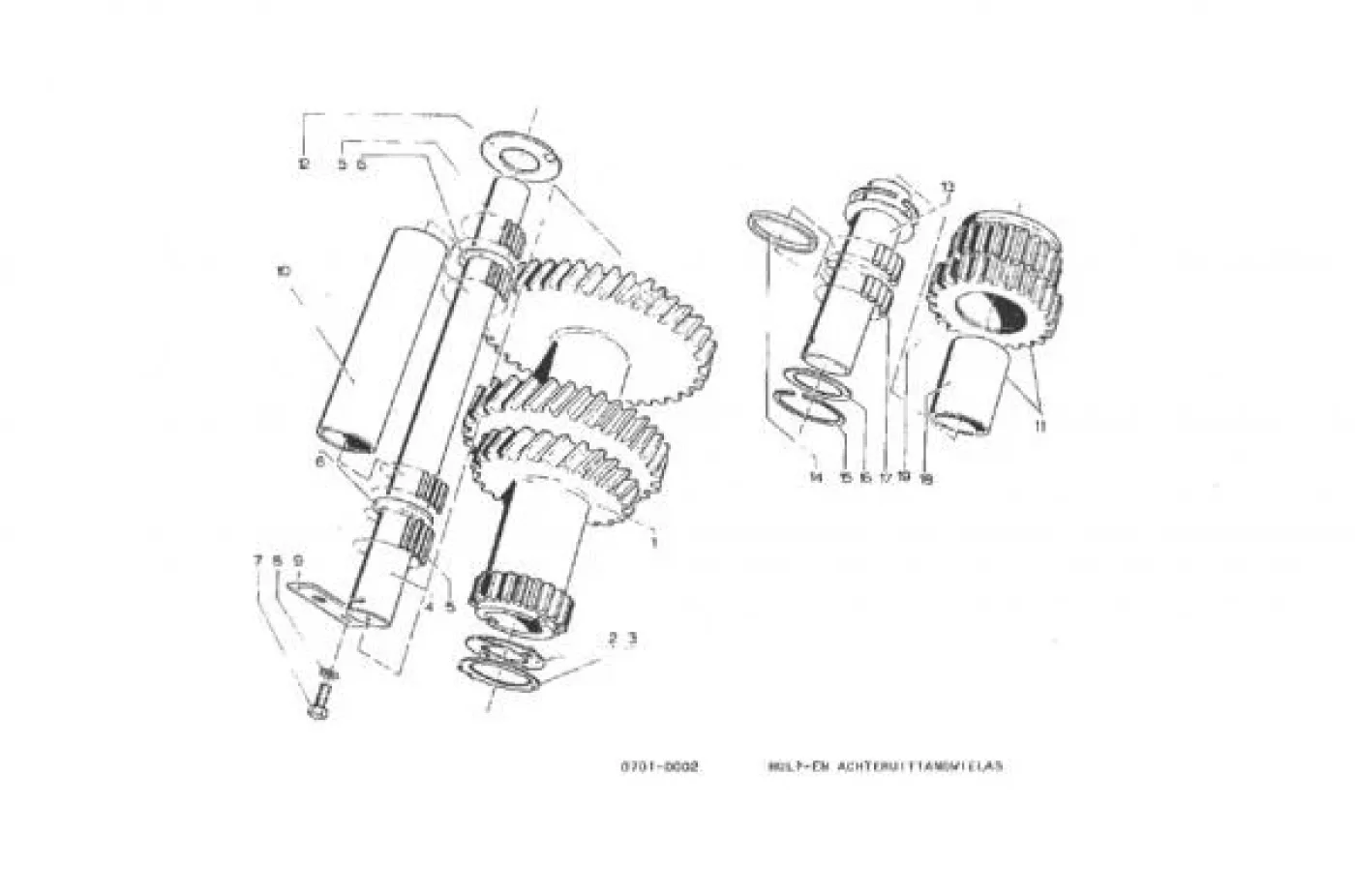 Tandwiel versnellingsbak T-98-8 - 5