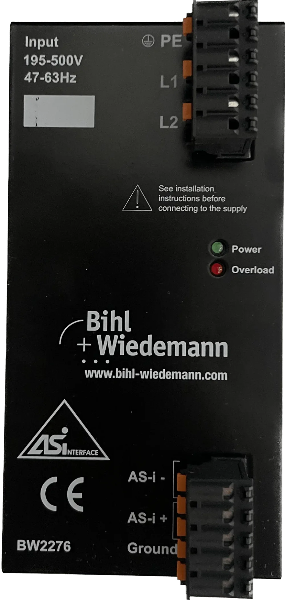 Bihl+Wiedemann ASi Weitbereichsnetzteil 8 A