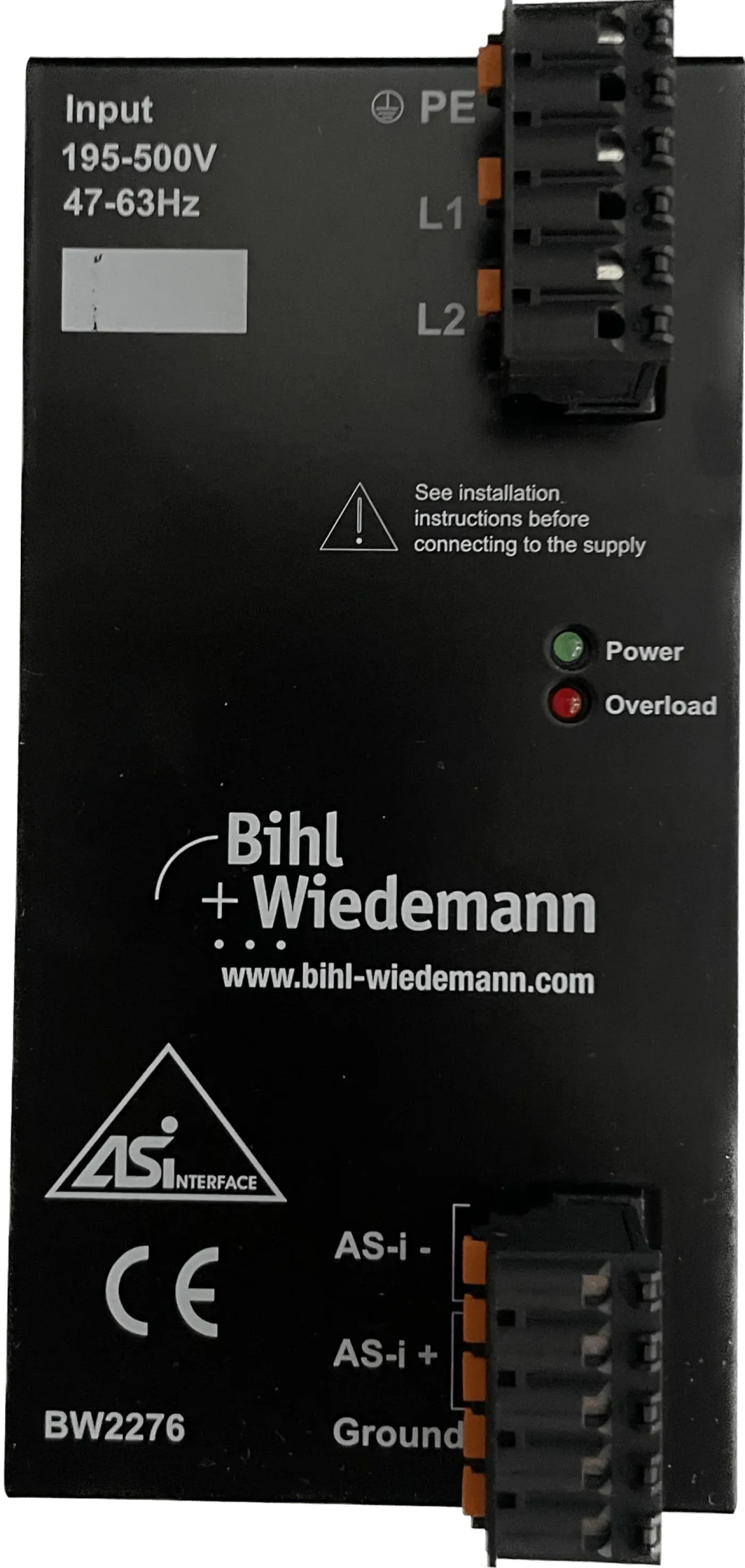 Bihl+Wiedemann ASi Weitbereichsnetzteil 8 A - 1