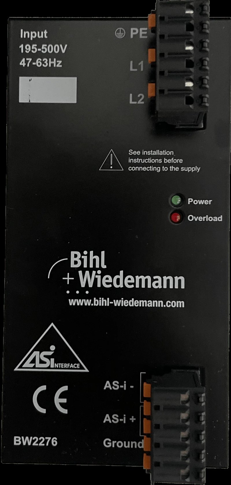 Bihl+Wiedemann ASi Weitbereichsnetzteil 8 A
