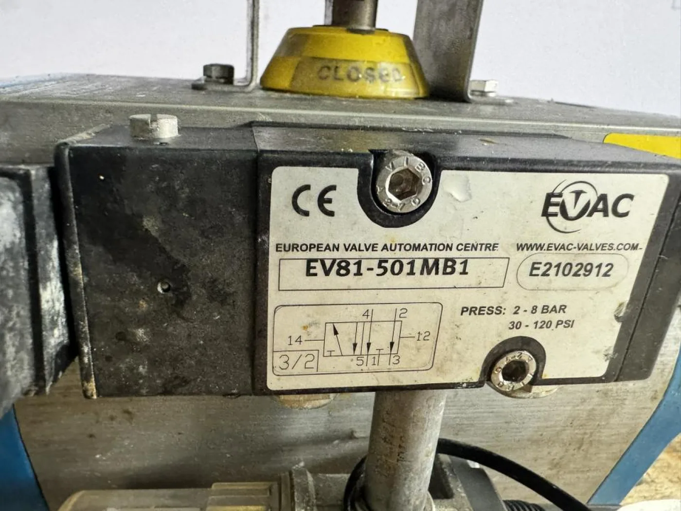 2021 EVAC / Max-Air Pneumatically Actuated Ball Valve Assembly - 6