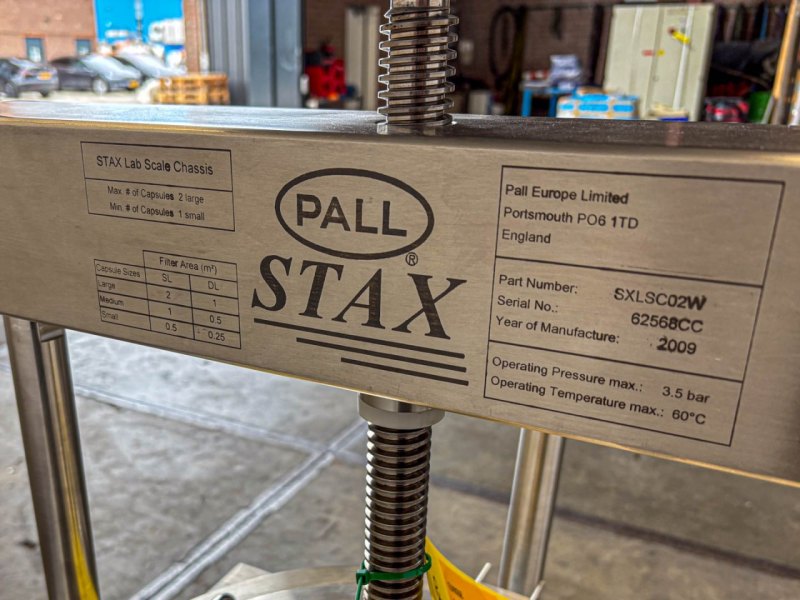 Pall filterpress, Stax (max. 4m²) - Filterpress