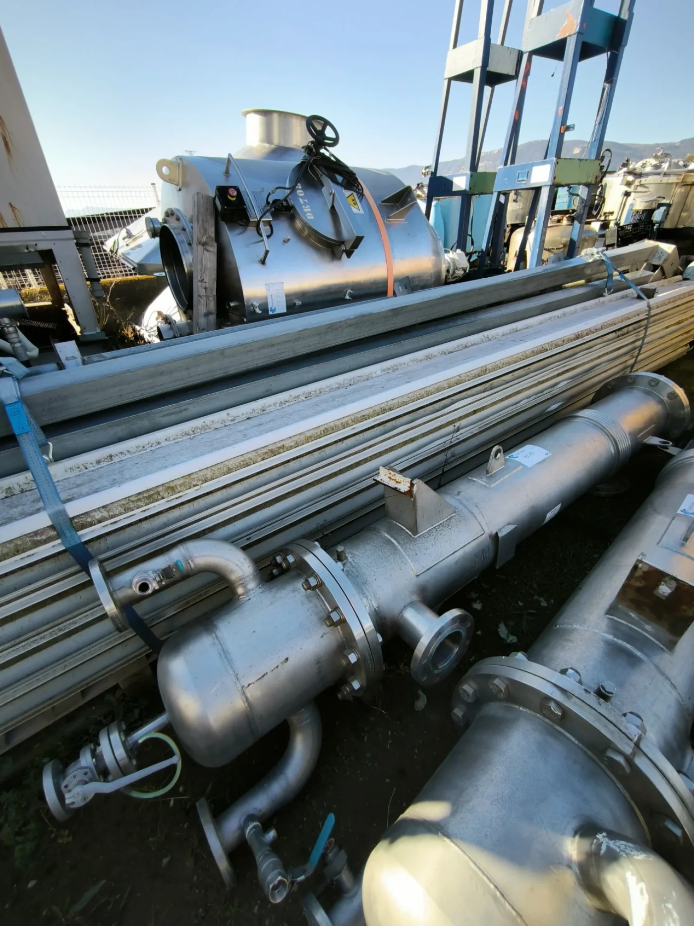 SEDITESA 316 STAINLESS STEEL VERTICAL EXCHANGER 16 m2 - 2