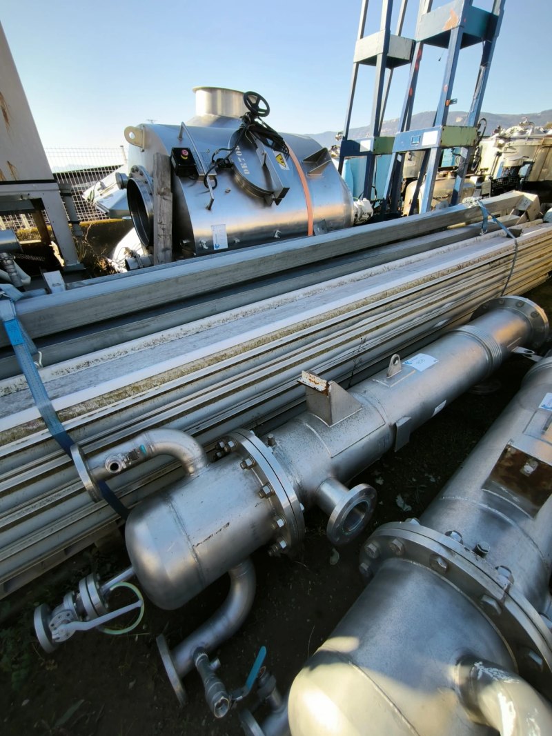 SEDITESA 316 STAINLESS STEEL VERTICAL EXCHANGER 16 m2