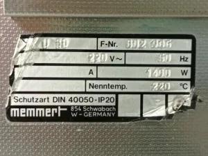 FORNO DI ESSICCAZIONE – MEMMERT – MOD. U 30