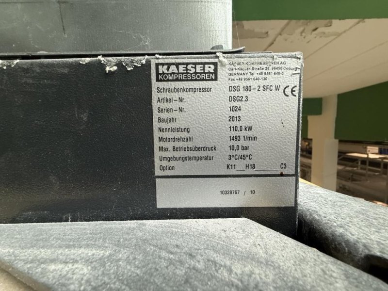 2013 Kaeser Rotary screw air compressor