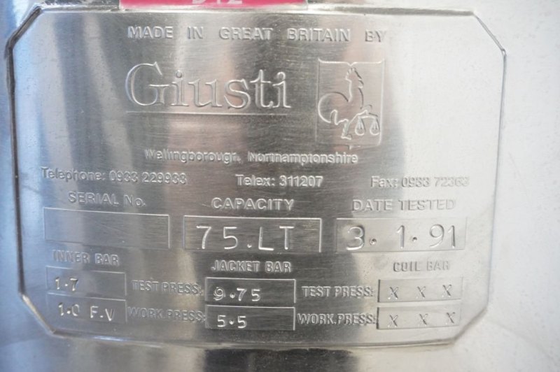 Giusti & Son 75 Ltr - Stirring vessel