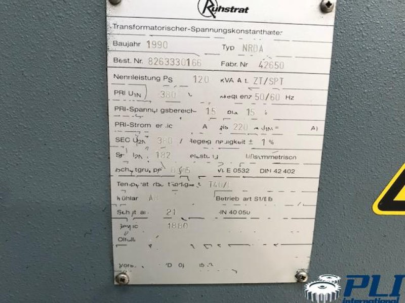 Voltage stabilizer – RUHSTRAT – NRDA 120Kva