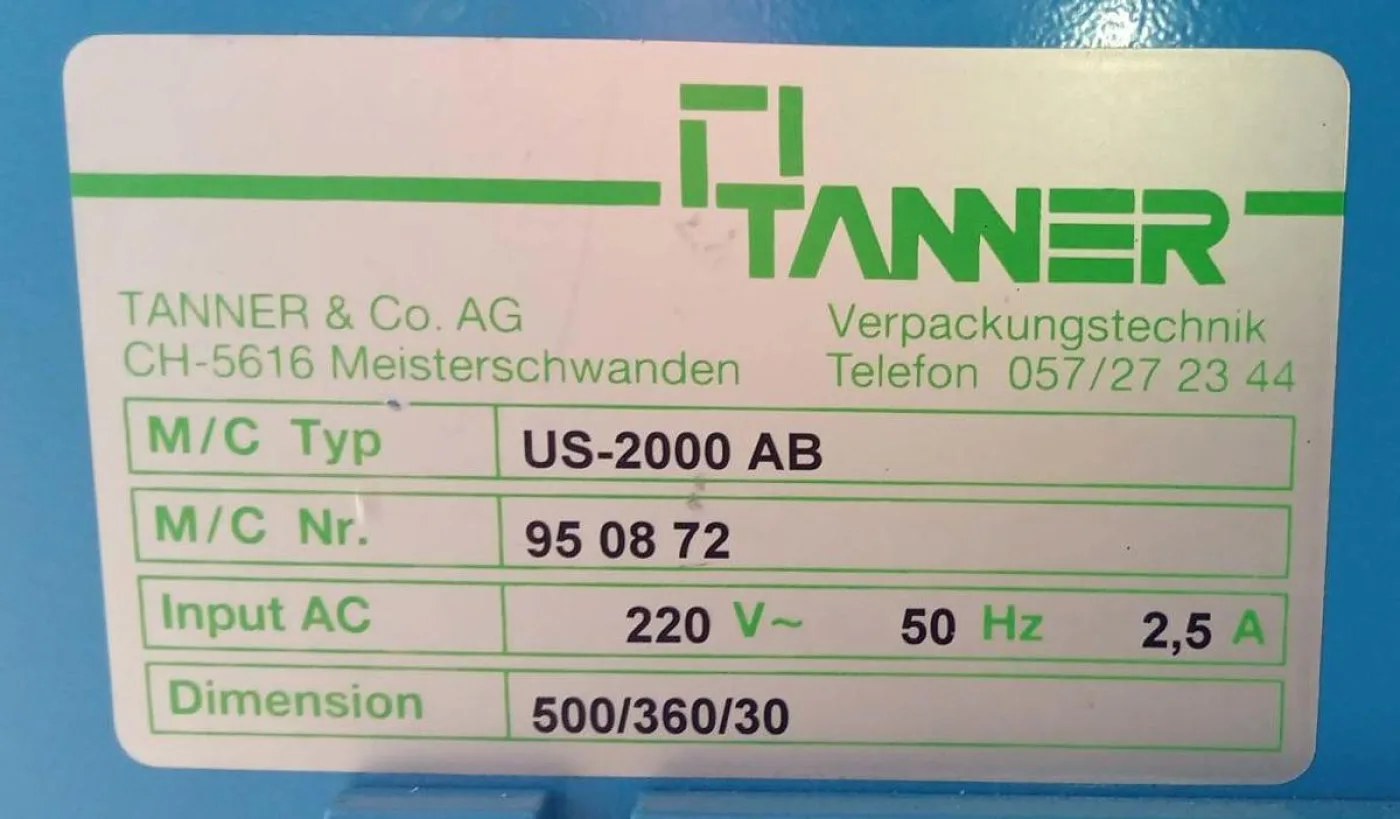 Tanner Lagenbandmaschine Ultra Sonic 2000A US2000AB - 4