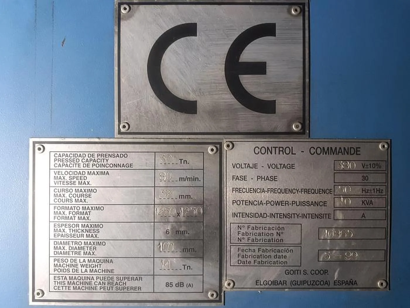 1999 GOITI DANOBAT PGA-3 - 4