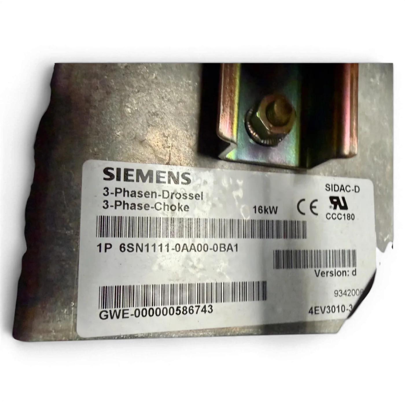 Siemens Netzfilter 16 kW HOMAG IMA BAZ 410 610 Art.-Nr. 6SN1111-0AA01-0BA1 - 7