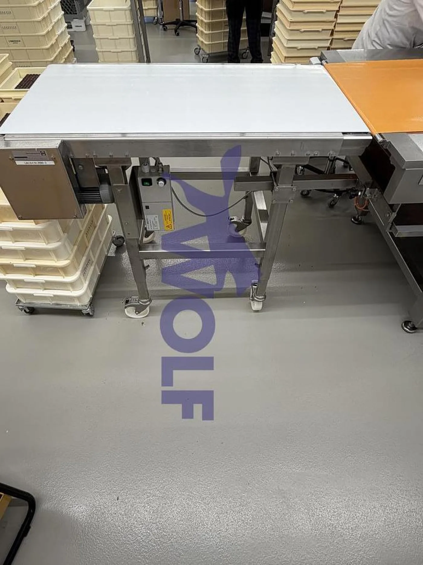 Abnahmetisch SSS-Fördertechnik AG - ca. 1200 mm lang. - 1