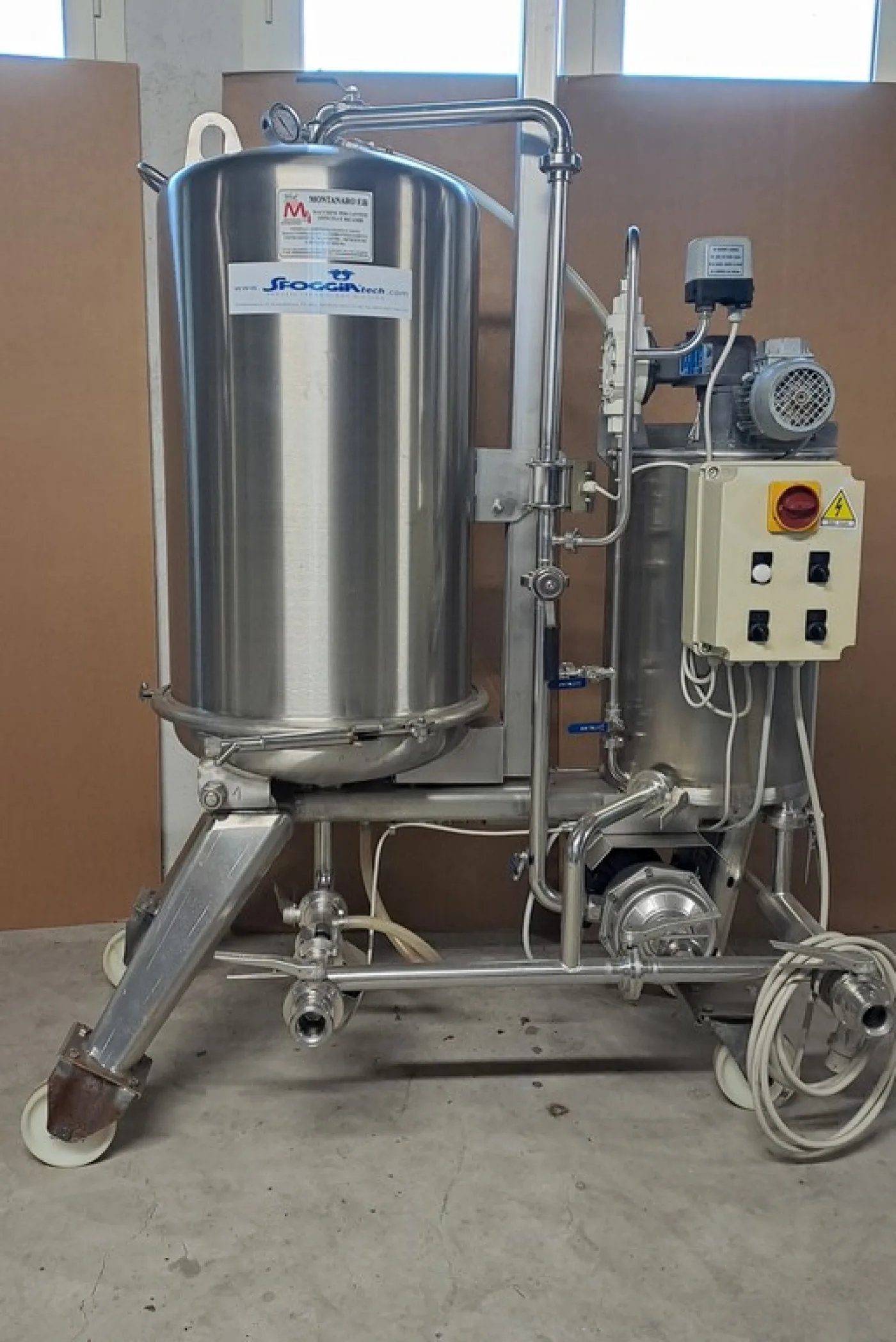 KIESELGUR FILTER SFOGGIA IN STAINLESS STEEL, 5MQ OF FILTERING SURFACE, HORIZONTAL SHEETS, SECOND HAND MACHINE - 1