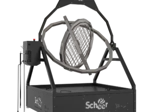 Scheer 1500MM DIAMETER BASE IN MILD STEEL COATED IN BLACK POWDER ROTATING RIMS IN MILD STEEL110 220V - DOUBLE REDUCTION TO BE USED DAILY - islandcatering