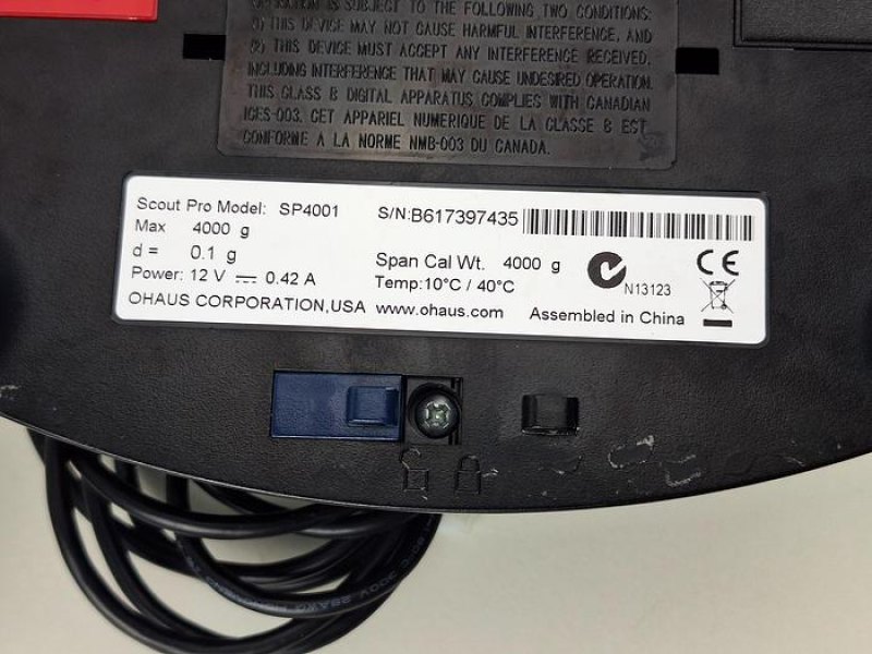 Ohaus Corporation Scout Pro SP4001 Balance