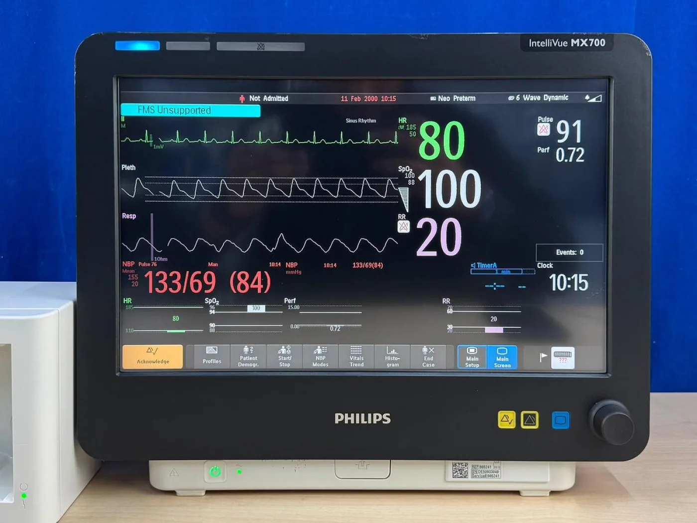 Philips IntelliVue MX 700 Patient Monitor REF: 865241 YOM: 2015 - 5