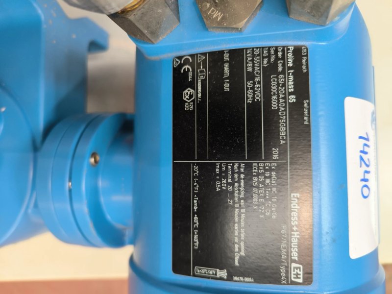 THERMAL MASS FLOWMETER ENDRESS HAUSER PROLINE T-MASS 65 ATEX UNUSED