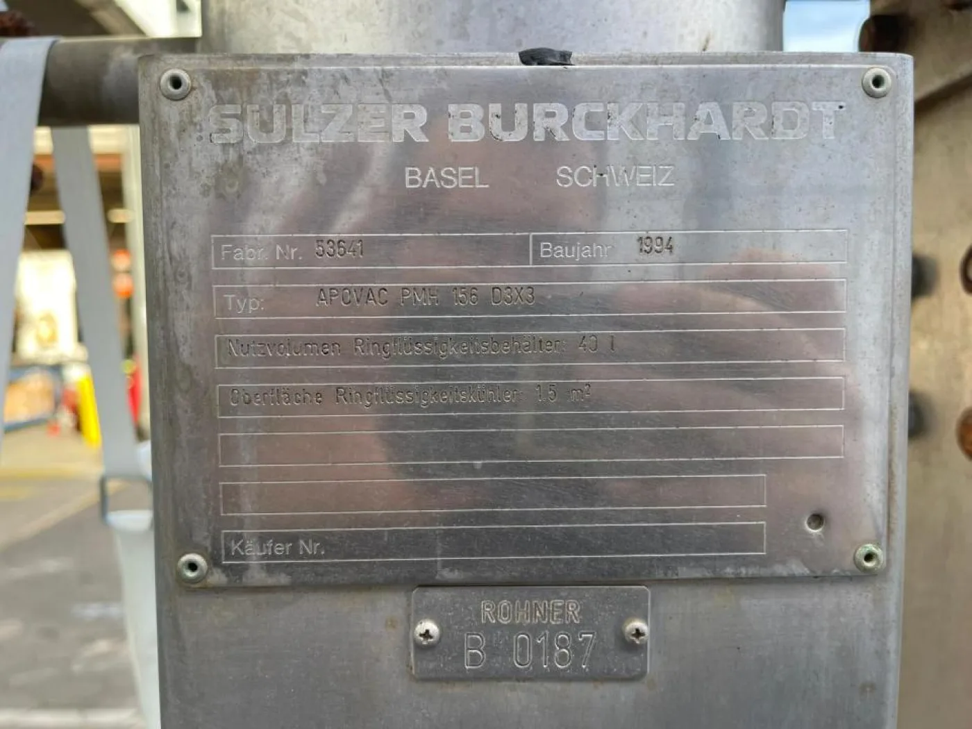 1994 Sulzer Burckhardt Liquid ring vacuum system - 4