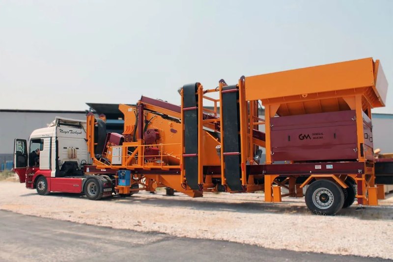 GNR YM1240 — Mobile Washing & Screening Plant (compact)