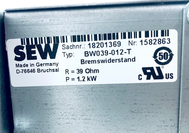 SEW Eurodrive BW039-012-T Bremswiderstand 1582863