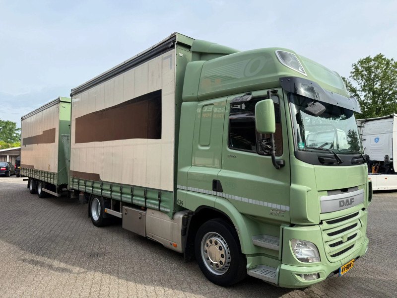 DAF CF 370 Mega Volume Combi Dhollandia 2000KG Pacton Trailer with Sliding Roof NL Truck APK/TÜV 12/24/2026