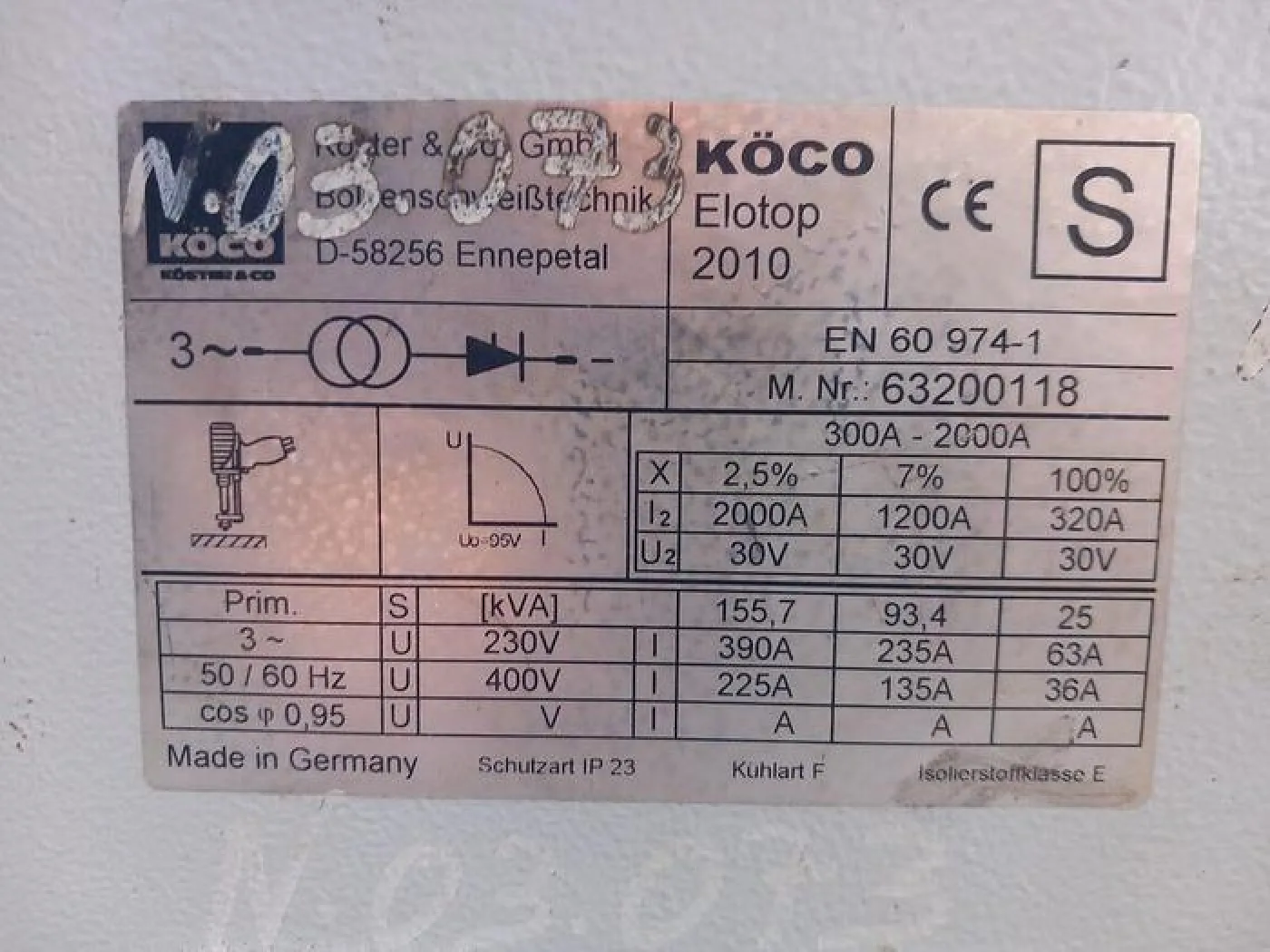 Máquina de soldar KOCO Eletop 2010 - 2