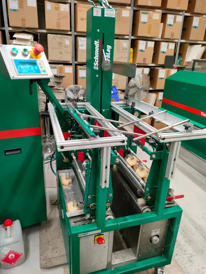 Schmedt Pra bookbinding set of hard cover production machine
