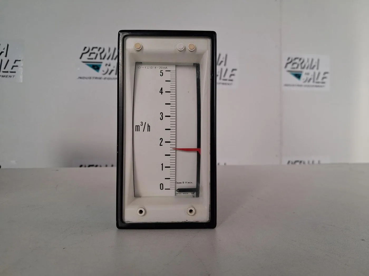 Camille Bauer Drehspulinstrument 4–20 mA 0–5 m³/h mit Grenzkontakten - 2