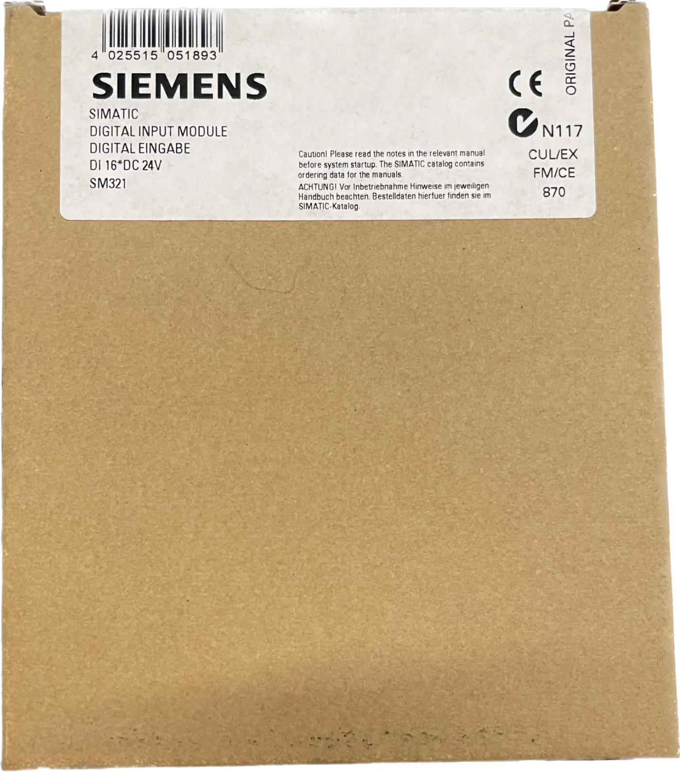 Siemens SIMATIC S7-300, Digitaleingabe SM 321 6ES7321-1BH02-0AA0 - 2