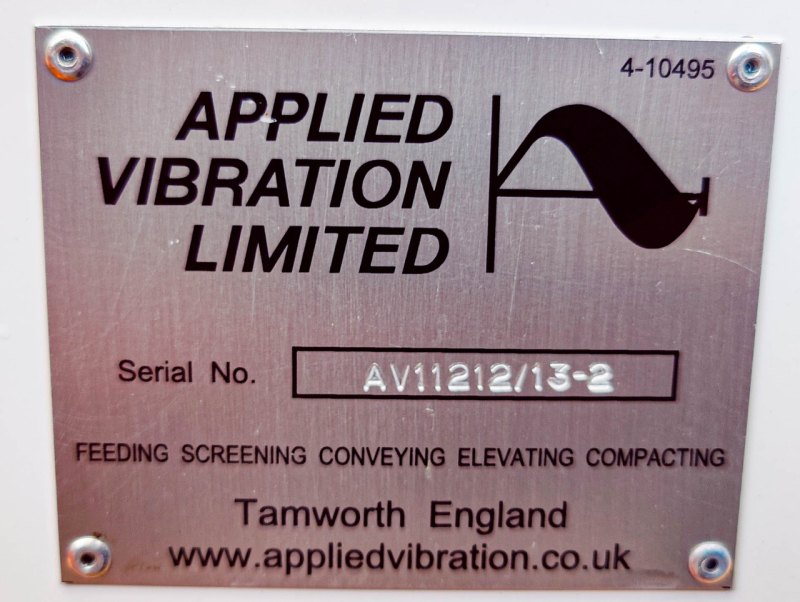 Applied Vibration Limited - Vibro feeder