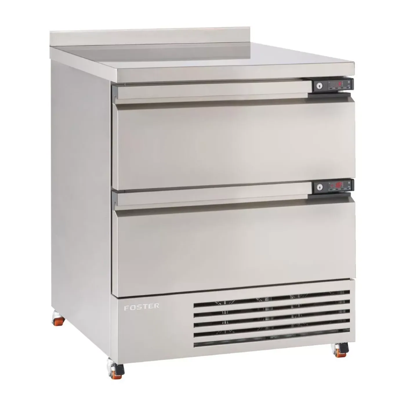 Foster FlexDrawer Counter with 2 Drawers and Splashback FFC4-2 35-106 - islandcatering - 1
